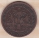 REPUBLIQUE D'HAITI . 2 CENTIMES 1881 AN 78 . BRONZE .KM# 43 - Haiti