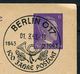 German Empires 1943 Kopfbild A.Hitler GS Mi.Nr.P299 I Mit SST"Berlin O17-100 Jahre Postamt,Posthorn." 1 GS - Briefe U. Dokumente