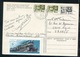 1966 - Frounze (Bichkek ) - Kirghizistan - Theâtre - Theater. Entier PC Franked With Stamps , Train .Russia - Kirgisistan