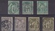 Lot De Sages Type I, Pas D'aminci, Scans Recto-verso. - 1876-1878 Sage (Type I)