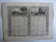 ALMANACH  Calendrier  1831  2 SEMESTRIELS  Repliés  Allégories  De Paysages Lithographie Et Arabesque Liturgique - Big : ...-1900