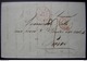 1848 Marque D'entrée Rouge Berne Maiche Sur Une Lettre De Berne (Suisse) Pour Paris - Marques D'entrées