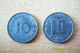 10 Reichspfennig(RFA) De 1941G Et 10 Ctmes Autriche 1949 En TTB. - 10 Reichspfennig