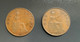 GRAN BRETAGNA  - ENGLAND  1935 E 1936 - 2  Monete 1 PENNY Giorgio V - G. 4 Pence