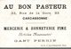 CHROMO  AU BON PASTEUR  MERCERIE & BONNETERIE FINE CARCASSONNE  HIER AUJOURD'HUI DEMAIN - Autres & Non Classés