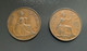 GRAN BRETAGNA  - ENGLAND - 1937 E 1938 - 2 Monete 1 PENNY Giorgio VI - D. 1 Penny