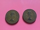 GRAN BRETAGNA  - ENGLAND - 1963 E 1964 - 2 Monete Da 1 PENNY Elisabetta II - 1 Penny & 1 New Penny