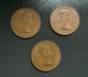 GRAN BRETAGNA  - ENGLAND - 1965 , 1966 E 1967 - 3  Monete 1 PENNY Elisabetta II - 1 Penny & 1 New Penny