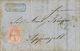 1857 , SUIZA , MANNHEIM - APPENZELL , CARTA COMPLETA , FR. 15 RAPPEN HELVETIA S/D, TRÁNSITOS ST. GALLEN , ZÜRICH , LLEG. - Lettres & Documents