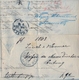 1863 , SUIZA , CARTA CIRCULADA , ZÜRICH - ST. GALLEN  , YV. 36 HELVETIA 10 C. AZUL , LLEGADA - Lettres & Documents