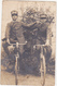 CARTE PHOTO / 2 Militaires (Italiens) Sur Leurs Bicyclettes / COMANDO STAZIONE R.R. CARABINIERI / S. Angelo Lodigiano - Personaggi