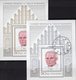 Abart Papst 1979 Polska Bl.75 **+Block 76 I O 52€ Pawel II.in Krakow Hb Ss Architectur Blocs Cover Sheets Bf Poland - Variétés & Curiosités