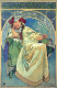 Alphonse Mucha Princess Hyacinth Advertising Postcard : Size 15x10 Cm. Aprox. - Publicidad