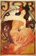 Alphonse Mucha Job 1897 Lithograph Advertising Postcard : Size 15x10 Cm. Aprox. - Publicidad