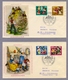 Germany Berlin 1964 2 X FDC Brüder Grimm Brothers Grimm Fairy Tales Märchen - Fairy Tales, Popular Stories & Legends