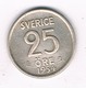 25 ORE  1954  ZWEDEN /1660/ - Suède