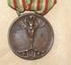 ITALIA, 1914-1919 , TWO BRONZE  MEDALS  WW1 - Italia