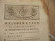 Billets De Confiance Et Secours Délibération Conseil D'Etat De La Meurthe 16/12/1792 An I Révolution Signé Antoine - Decrees & Laws