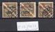 Estland Estonia 1923 Michel 43 - 45 O Incl ERROR Abart E: 13 / EV: 32 Signed K. Kokk NB! - Estland