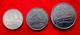 LATVIA , LETTLAND , LETTONIA 10,20,50 SANTIMU 1922 COIN SET - Letonia