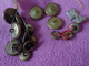 Delcampe - Lot De Boutons Militaria Marine Sapeur Pompier Et Autres..... - Bottoni