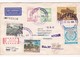 ENVELOPPE CIRCULEE PARAGUAY A ALEMANIA YEAR 1989 RETOUR RECOMMANDEEMIXED STAMPS - BLEUP - Paraguay