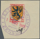Dt. Besetzung II WK - Frankreich - Festung Lorient: 1945, 5 Fr Freimarkenausgabe "Provinzwappen: Lor - Besetzungen 1938-45