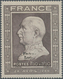 Dt. Besetzung II WK - Frankreich - Festung Lorient: 1945, 1,50 Fr + 3,50 Fr Schwärzlichgraubraun "Ma - Besetzungen 1938-45