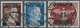 Dt. Besetzung II WK - Kurland: 1945, 6 Auf 10 Pf Dunkelsiena, 6 Auf 20 Pf Dunkelkobalt Und 12 Auf (- - Occupazione 1938 – 45