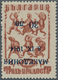 Dt. Besetzung II WK - Mazedonien: 1944, 30 L Auf 14 L Schwärzlichbraunorange, Type I, Mit KOPFSTEHEN - Occupation 1938-45