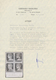 Dt. Besetzung II WK - Zante: 1943, 10 C Schwarzbraun, Aufdruck Schwarz, Viererblock Vom Unterrand, L - Occupation 1938-45