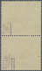 Feldpostmarken: 1944, Insel Leros: Inselpost-Zulassungsmarke, Gezähnt, Senkrechtes Paar, Obere Marke - Sonstige & Ohne Zuordnung