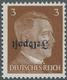 Feldpostmarken: 1945, Ruhrkessel, 3 Pf Dkl'gelbbraun Freimarke Hitler Mit KOPFSTEHENDEM Aufdruck "Fe - Sonstige & Ohne Zuordnung