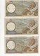 LOT DE 3 BILLETS SULLY - ANNEE 1939 -1942 ETAT AB - 100 F 1939-1942 ''Sully''