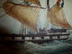 Delcampe - Trois Mâts ALFRED ,Capitaine Viale,au Détroit De Gibraltar, Pour ANTILLES (Portrait Navire  ,dim. Hors-tout = 48 X 36cm - Maritime Decoration