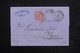 ITALIE - Lettre De Napoli Pour La France En 1864 , Affranchissement Plaisant - L 23971 - Marcophilie