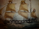 Trois Mâts ALFRED ,Capitaine Viale,au Détroit De Gibraltar, Pour ANTILLES (Portrait Navire  ,dim. Hors-tout = 48 X 36cm - Maritime Decoration