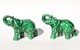 Lot De 2 Statues D'éléphant Vintage - Sujet En Faïence - Altri & Non Classificati