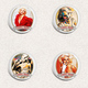 Carroll Baker Movie Film Fan ART BADGE BUTTON PIN SET 3 (1inch/25mm Diameter) 35 X - Films