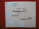 LETTRE 3 TIMBRES NAPOLEON CACHET NIMES MANUSCRIT PAPIERS DE PROCEDURE GRIFFE APRES LE DEPART - 1849-1876: Période Classique