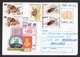 Romania: Stationery Cover To Netherlands, 1997, 5 Extra Stamps, Asclepius, Medicine, Beatle, Insect, Fox (minor Damage) - Lettres & Documents