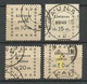 LITAUEN Lithuania 1919 Michel 20 - 22 & 25 O Incl ERROR Variety - Litauen