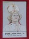 POSTAL POST CARD CARTE POSTALE MAGGIE MARGARET TATCHER POLITIC POLITICAL SATIRE POPE JOHN PAUL III JUAN PABLO III PAPA - Sátiras