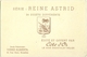 CARTE IMAGE PUBLICITAIRE CHOCOLAT CÔTE D'OR. SERIE : REINE ASTRID N° 5 - Chocolat