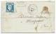 N° 60 BLEU CERES SUR LETTRE / MEZIERES POUR MAZAMET 1873 / AVEC CORRESPONDANCE / VARIETE - 1849-1876: Période Classique