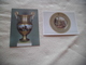 LOT DE 2 CARTES SEVRES...MANUFACTURE ROYALE DE PORCELAINE..ASSIETTE ET VASE - Objets D'art