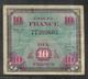 Billet 10 Francs 1944 Drapeau Sans Série - 1944 Drapeau/Francia