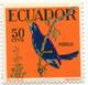 Lote EC102, Ecuador, 1958, Sello, Stamp, 4 V, Ave, Bird, De La Rue - Ecuador