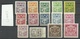 LETTLAND Latvia 1923/25 Michel 89 - 98 & 103 & 105 - 106 & 113 * WM Lines - Lettonie