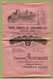 VERGEZE  (30) : " Vin Fernand AUDEMARD - Château De Boissières "  Dépliant  Publicitaire 1913 - Publicités